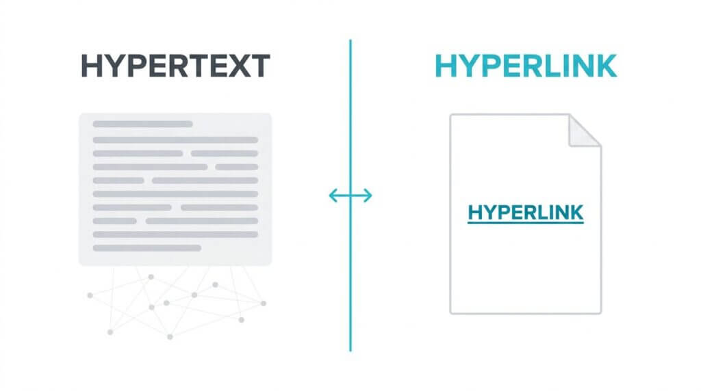 Hyperlink vs. Hypertext